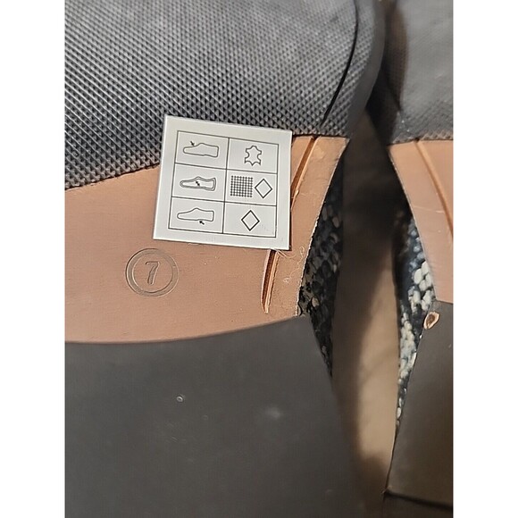 Skechers Womens shoes booties Shootie Western Snakeskin Print Ankle Boot Gray 7 - Picture 8 of 8